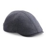 Flat cap - B621:Blue Linen, 57% polyester / 21% cotton / 15% linen / 7% viscose, One Size